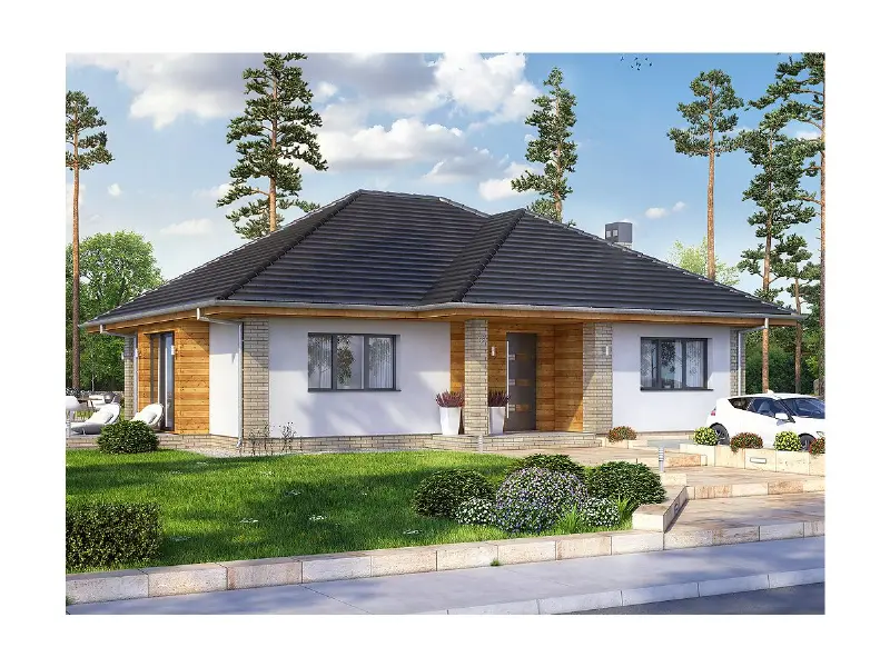 Projekt domu California 2 — wizualizacja