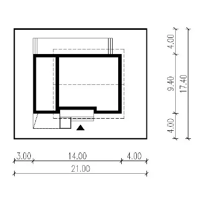 Cenny (etap I) — plan sytuacyjny 1 (odbicie lustrzane)
