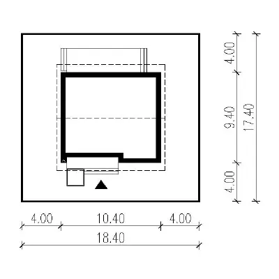 Cenny - wariant I (etap II) — plan sytuacyjny 1 (odbicie lustrzane)