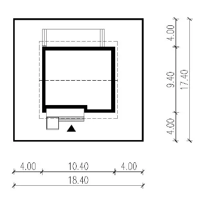 Cenny - wariant III (etap II) — plan sytuacyjny 1 (odbicie lustrzane)