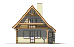 Chatka wariant E — wizualizacje 1 (odbicie lustrzane)
