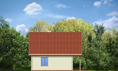 Chatka — elewacje 4 (odbicie lustrzane)