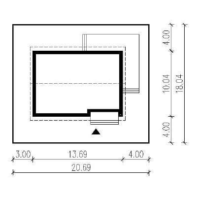 Ciche wspomnienie — plan sytuacyjny 1 (odbicie lustrzane)