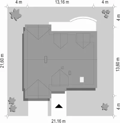 Cukiereczek — plan sytuacyjny 1 (odbicie lustrzane)