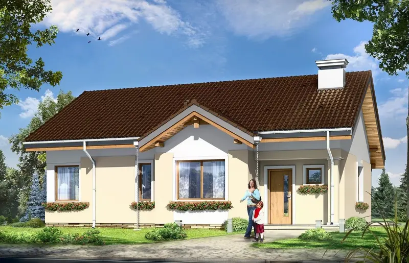 Projekt domu Cypisek 2 — wizualizacja