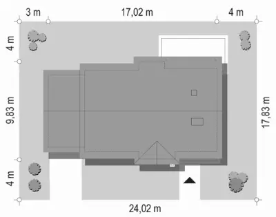 Cypisek 4 — plan sytuacyjny 1
