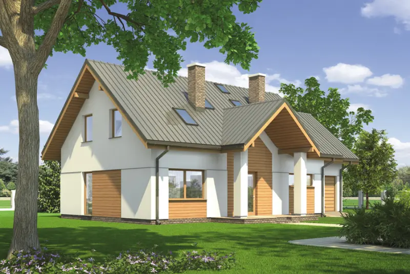 Projekt domu Czarujący - wariant I — wizualizacja