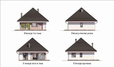 Czterolistna koniczyna - wersja 1 — elewacje 1