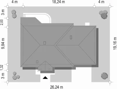Cztery Kąty — plan sytuacyjny 1