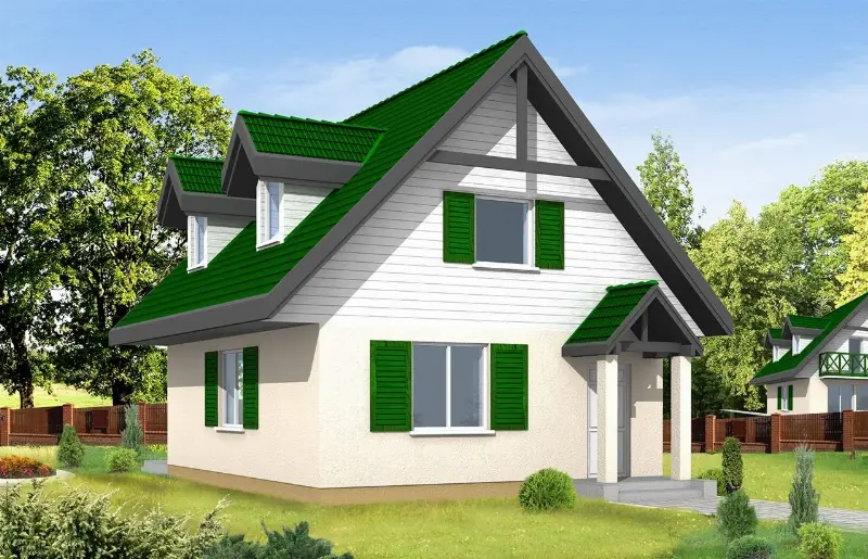 Projekt domu D03 — wizualizacja