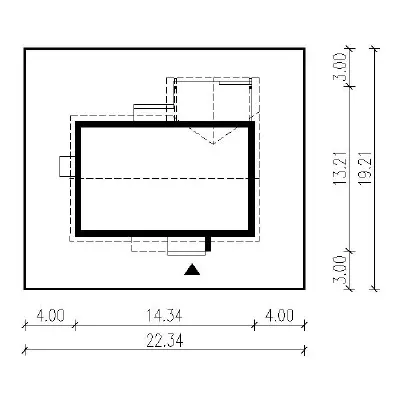 Dla rodziny 1G1 — plan sytuacyjny 1 (odbicie lustrzane)