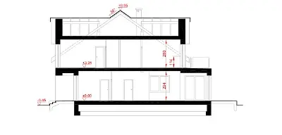 Doborowy - wariant IV — przekroje 1 (odbicie lustrzane)