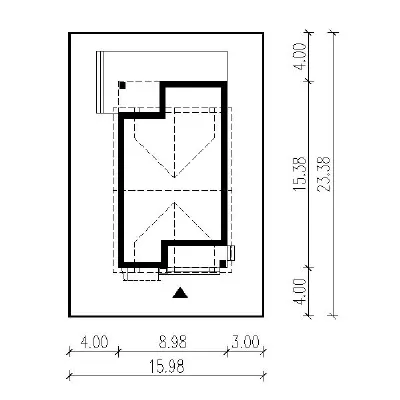 Doborowy - wariant IV — plan sytuacyjny 1 (odbicie lustrzane)