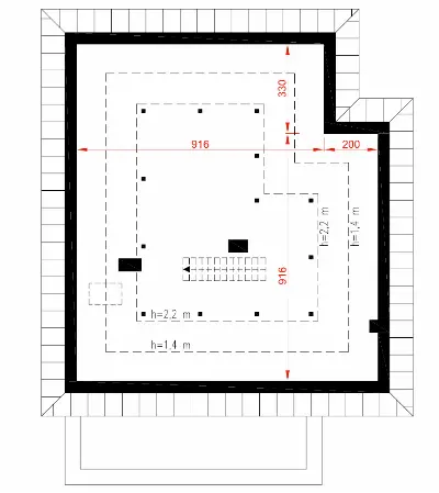 Dobry czas AG2 — rzuty kondygnacji 2 (odbicie lustrzane)