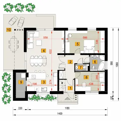 Dobry wybór 1 — rzuty kondygnacji 1