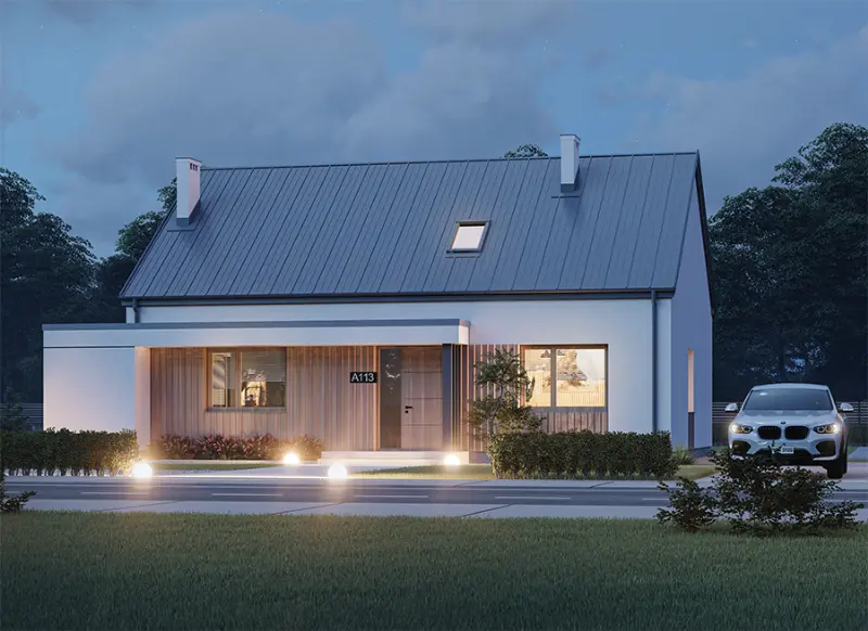 Projekt domu Dobry wybór — wizualizacja