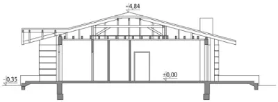 Dom dla Ciebie — przekroje 1 (odbicie lustrzane)