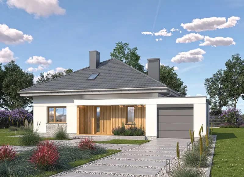 Projekt domu Dom na lata G1 — wizualizacja