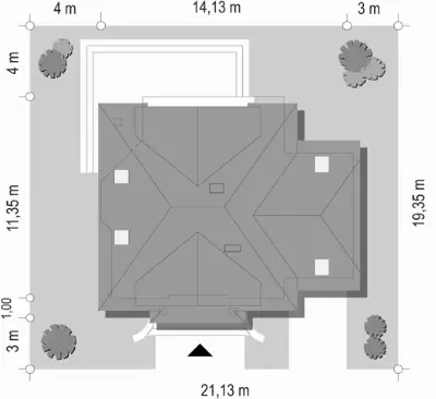 Dom na Medal 2 — plan sytuacyjny 1