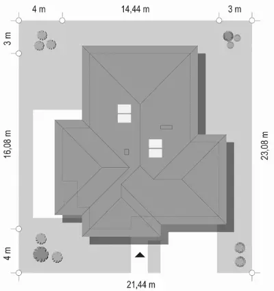 Dom na Miarę 2 — plan sytuacyjny 1