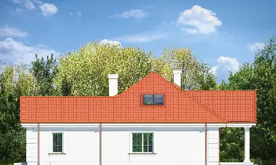 Dom na Parkowej 5 — elewacje 3 (odbicie lustrzane)