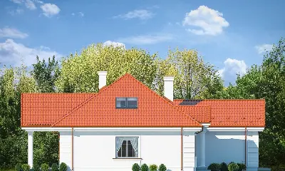 Dom na Parkowej 5 — elewacje 4 (odbicie lustrzane)