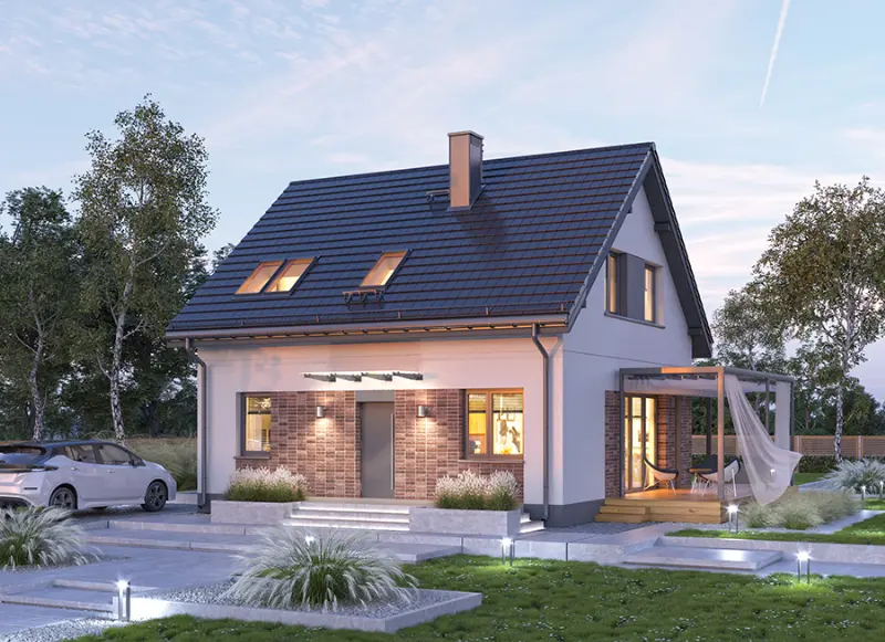 Projekt domu Dom na start 1 — wizualizacja