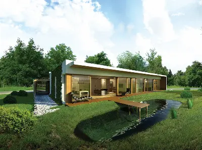 Dom oszczędny (z wentylacją mechaniczną i rekuperacją) — wersje stylistyczne 23