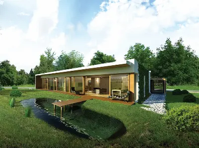 Dom oszczędny (z wentylacją mechaniczną i rekuperacją) — wersje stylistyczne 24