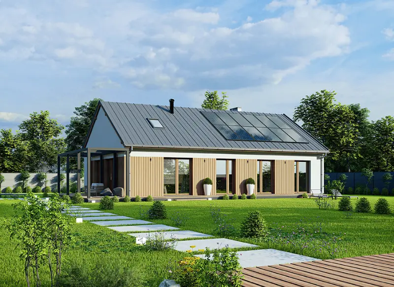 Projekt domu Dom Wiktorii D — wizualizacja