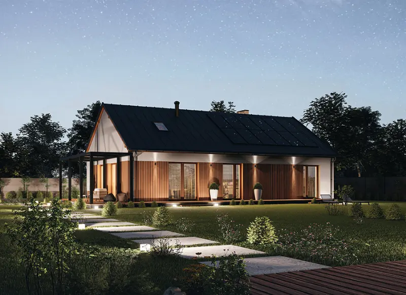 Projekt domu Dom Wiktorii D1 — wizualizacja