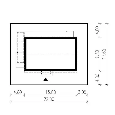 Dom Wiktorii 1 pa — plan sytuacyjny 1 (odbicie lustrzane)