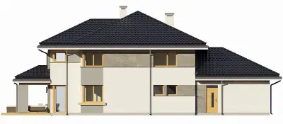 Dom z Widokiem 3 — elewacje 2 (odbicie lustrzane)