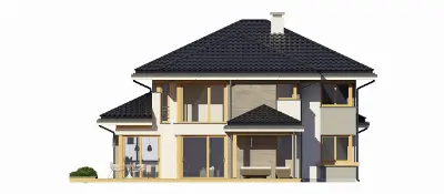 Dom z Widokiem 3 — elewacje 3 (odbicie lustrzane)