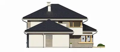 Dom z Widokiem 3 — elewacje 4 (odbicie lustrzane)