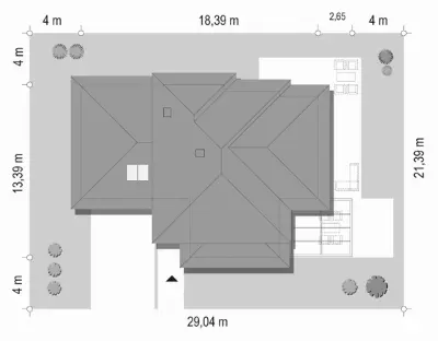 Dom z Widokiem 6 B — plan sytuacyjny 1