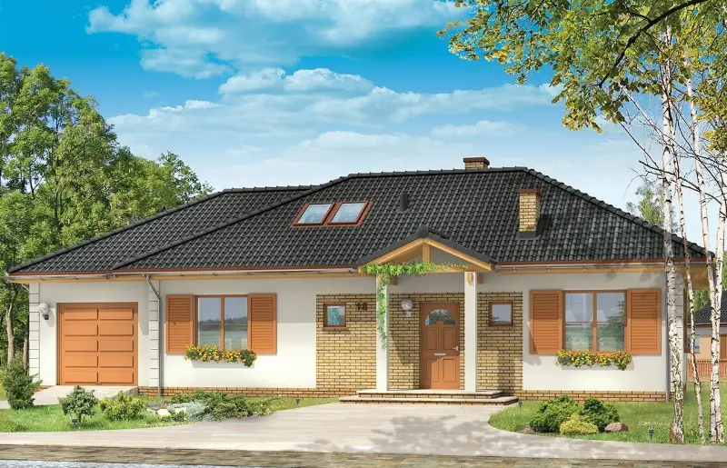 Projekt domu Dominik 2 — wizualizacja