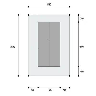 Dompasja 61 — plan sytuacyjny 1