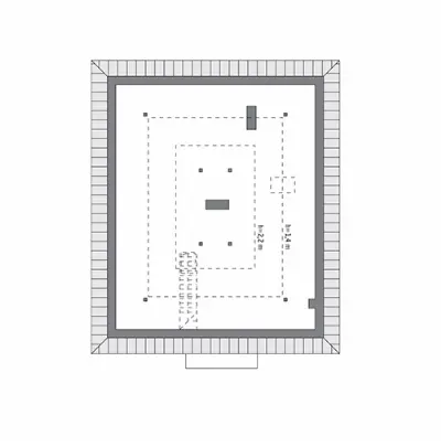 Dopasowany — rzuty kondygnacji 2 (odbicie lustrzane)