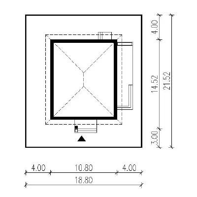 Dopasowany — plan sytuacyjny 1 (odbicie lustrzane)