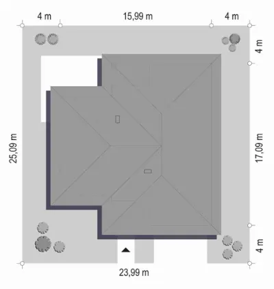 Doskonały 2 — plan sytuacyjny 1 (odbicie lustrzane)