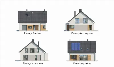 Droga do szczęścia — elewacje 1 (odbicie lustrzane)