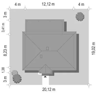 Dudek — plan sytuacyjny 1