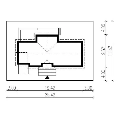 Efektowny - wariant I — plan sytuacyjny 1 (odbicie lustrzane)