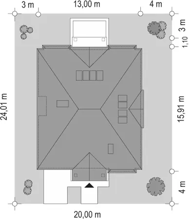 Elegancki — plan sytuacyjny 1 (odbicie lustrzane)