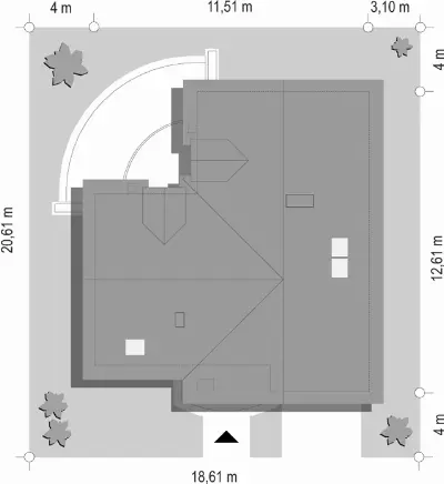 Elka — plan sytuacyjny 1 (odbicie lustrzane)