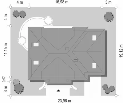 Faworyt — plan sytuacyjny 1