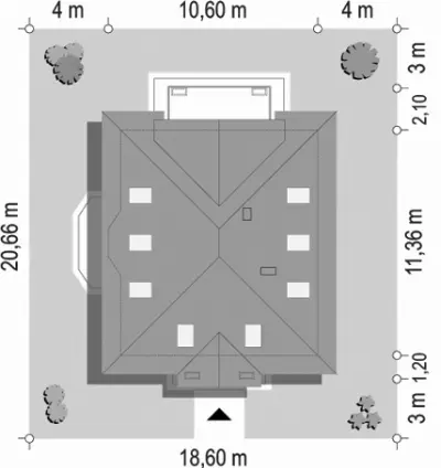 Figiel — plan sytuacyjny 1 (odbicie lustrzane)