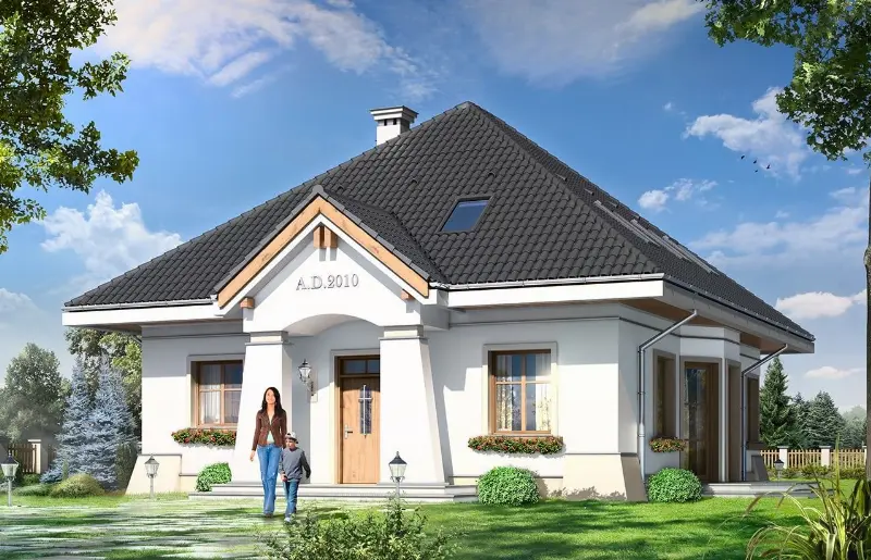 Projekt domu Figiel — wizualizacja
