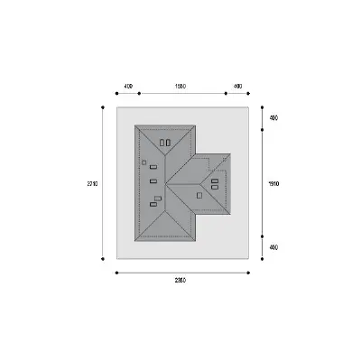 Filadelfia — plan sytuacyjny 1 (odbicie lustrzane)